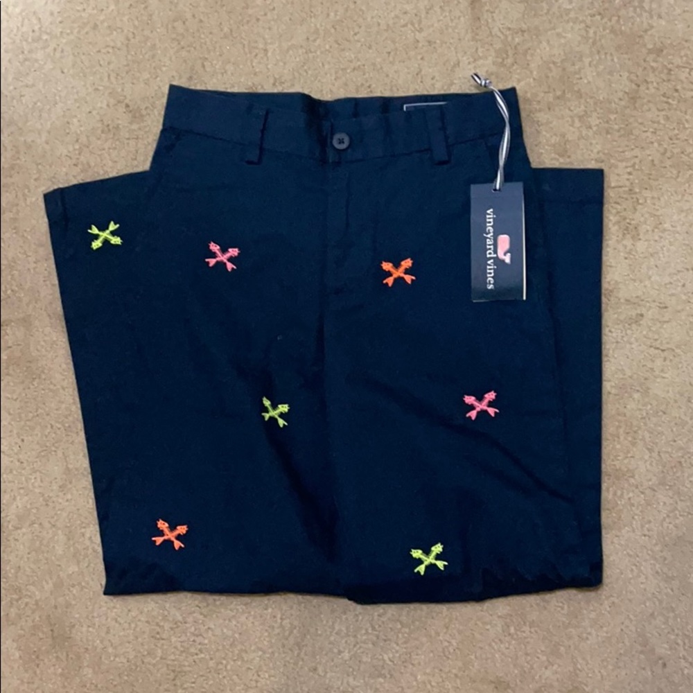 VineyardVines Embroidered Fish Skeleton Pants